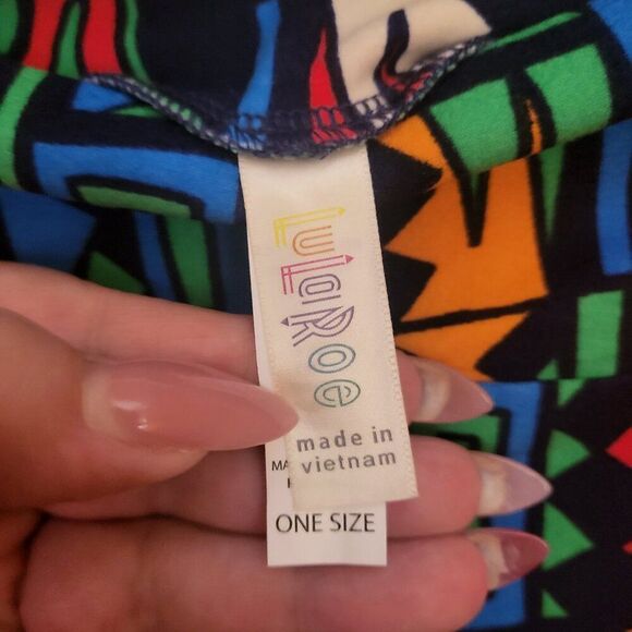 LuLaRoe Funky Multi-color Shapes Leggings - Picture 4 of 5